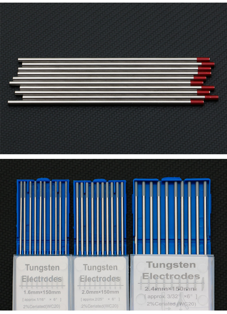 氩弧焊钨针钨极钨棒钍铈钨电极灰头红头1.6 2.0 2.4 3.0 3.2 4.