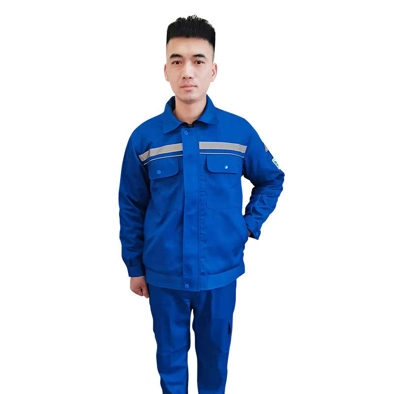 polyester cotton anti-static clothes overalls suit men‘s and women‘s work clothes workshop work clothes petrochemical oil station full craft anti-static