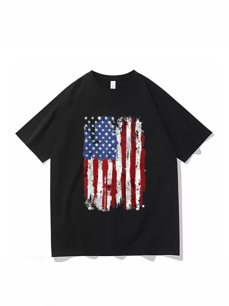 跨境衬衫美国1776年的我们这些人美国国旗爱国短袖独立日t恤-阿里巴巴