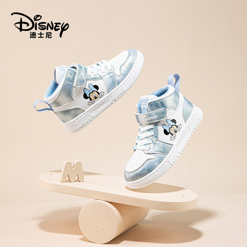 一件代发正品品牌童鞋女童高帮板鞋2023春新款运动鞋