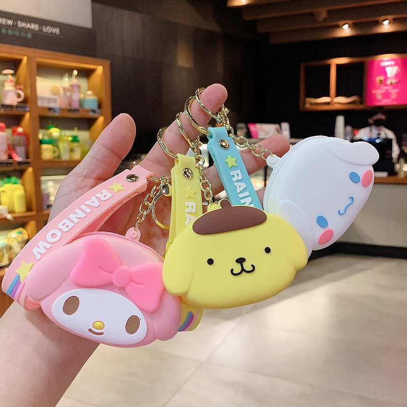 Cinnamoroll Babycinnamoroll Key Ring Key Chain Cute Doll Coin Purse Key Pendants Multifunctional Bag Pendant Key Ring