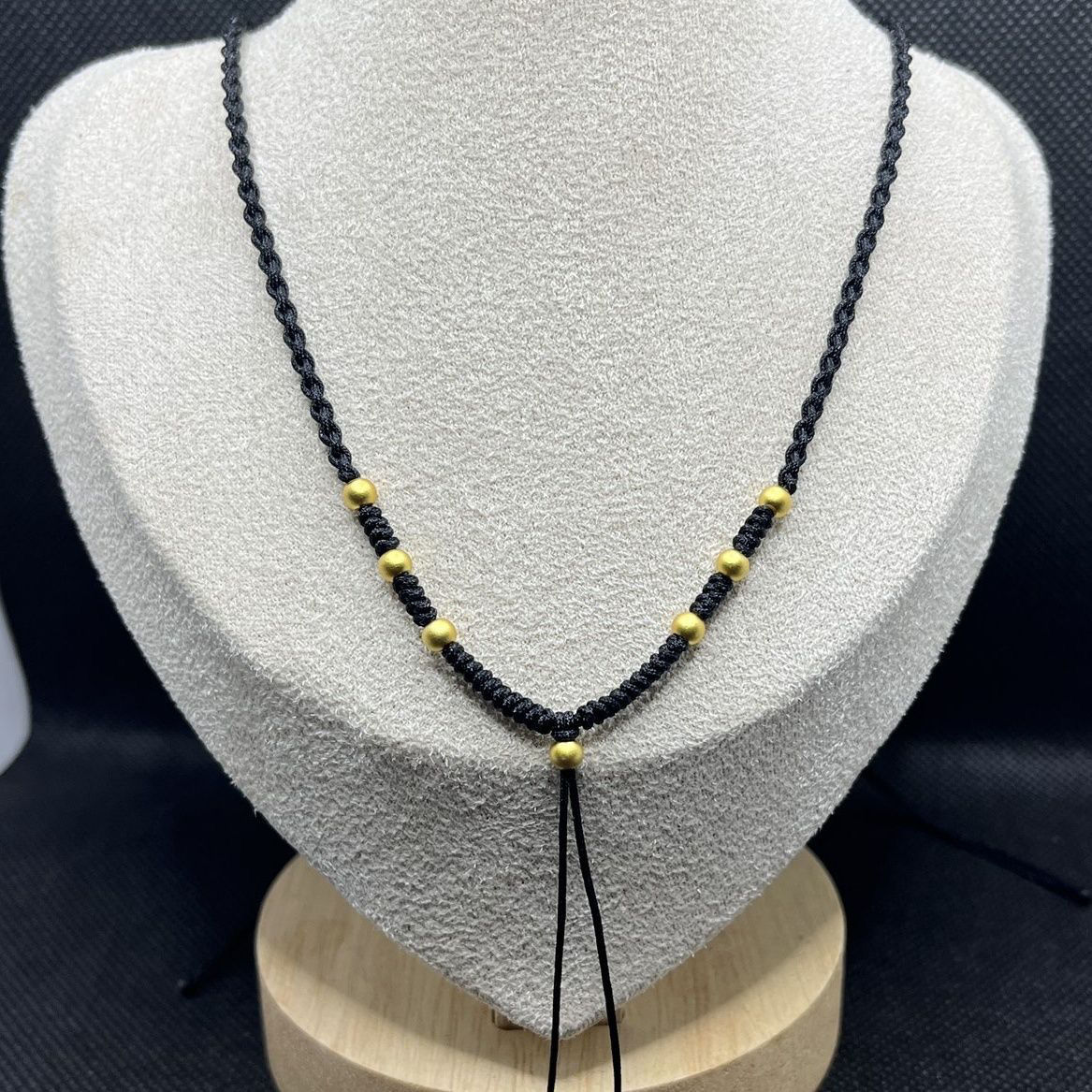 艺楷编织绳黄金福牌绳挂脖编织挂绳蜜编织项链绳半成品福牌项链脖