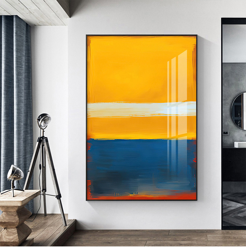 极简挂画马克罗斯科抽象派红黄色块简单简约风mark rothko装饰画