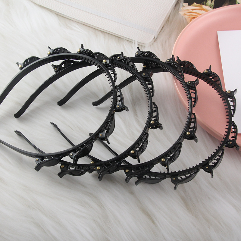 韩版diy编发发箍夏天碎发夹子洗脸头箍高级感压发高颅顶发饰头饰