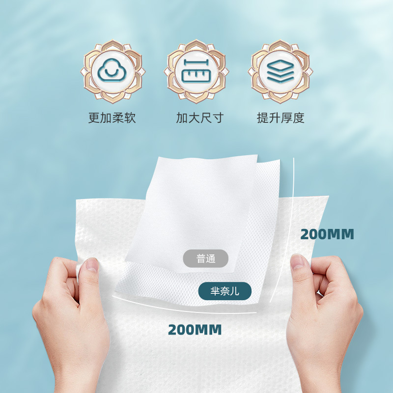 Women's Disposable Face Cloth Fenghua Sample Skin-Friendly Cleaning Towel plus-Sized Thickened Wet and Dry Dual-Use Cotton Pads Paper