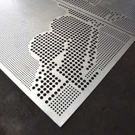 外墙雕花造型创意装饰网板镀锌板图案冲孔板通风透气组合孔穿孔网