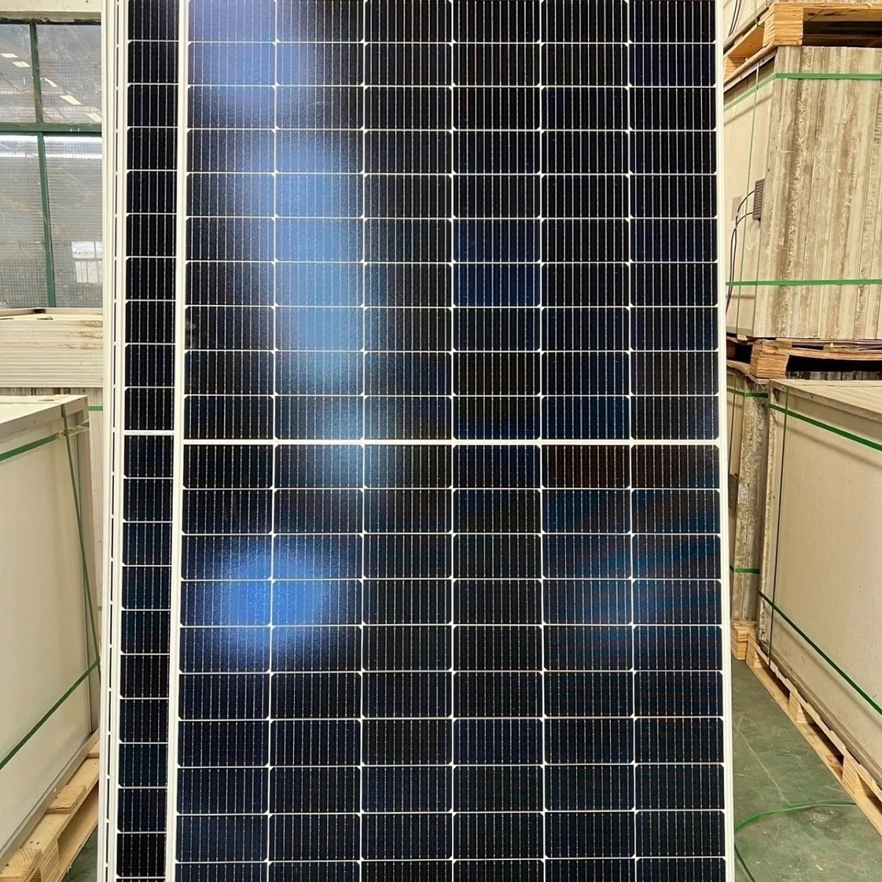 天合575w太阳能板双面单玻单晶硅a级n型并网发电系统光伏组件