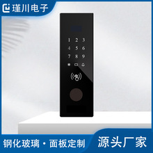 定制钢化玻璃面板耐压防刮门禁开关玻璃指纹锁智能门控