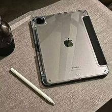 iPad11保护套亚克力Air45壳Pro平板9代78MINI6防弯十10.2寸皮套