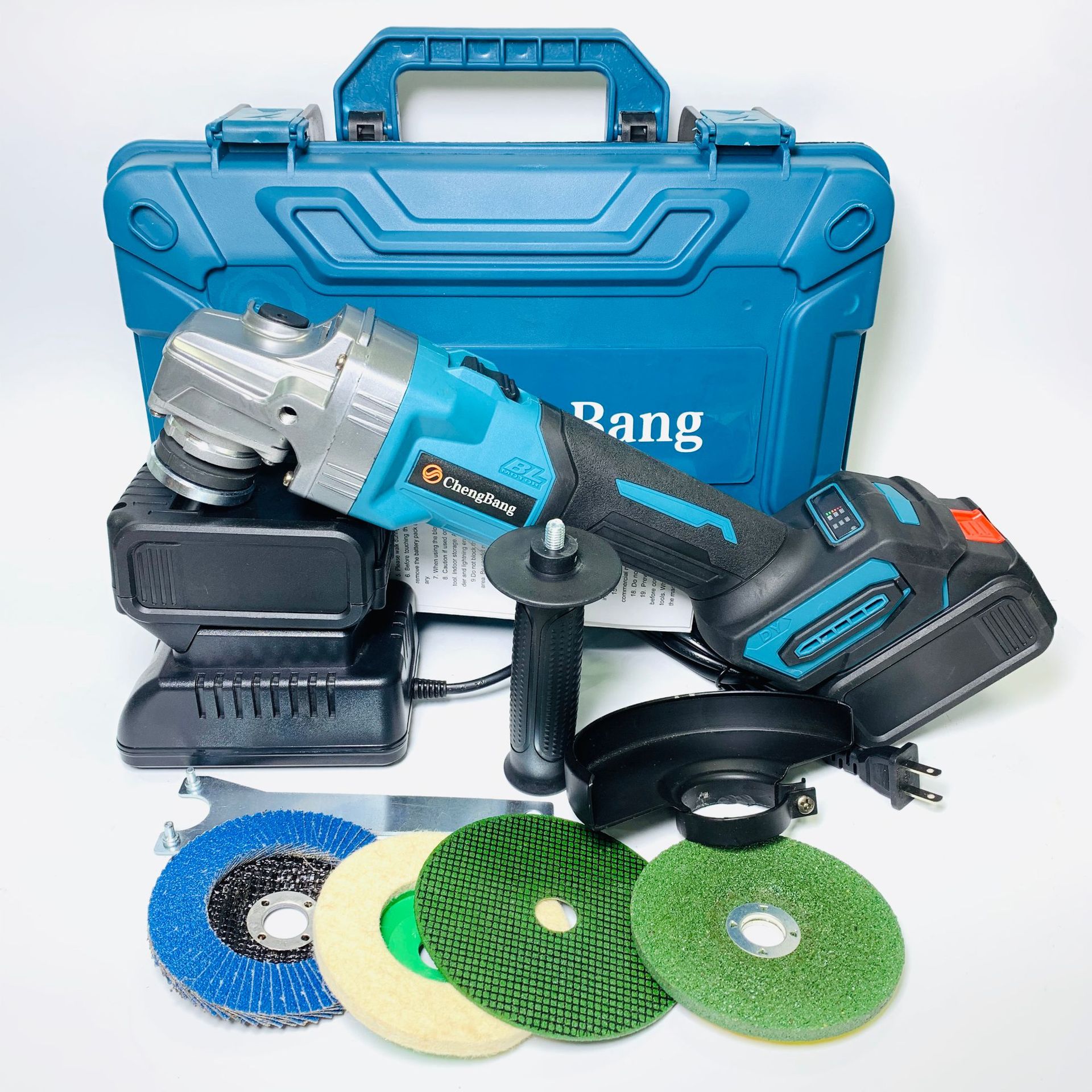 源头工厂 外贸 无刷锂电角磨机4hv01款 充电式电动打磨光机125型