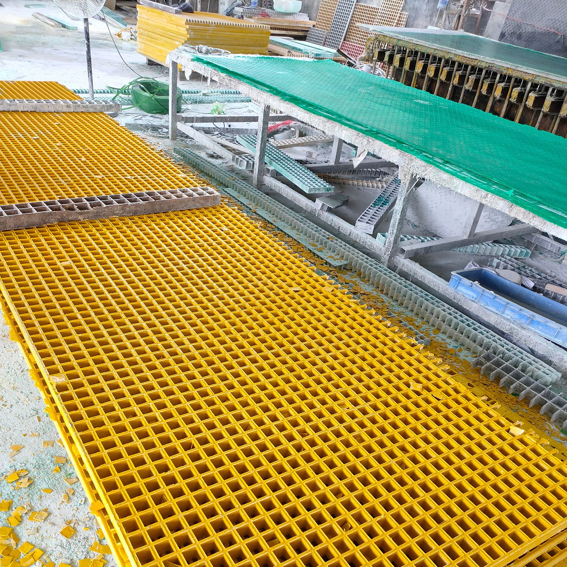 玻璃钢洗车房4s店通道格栅排水沟地网格盖板树篦子树池护树格栅板