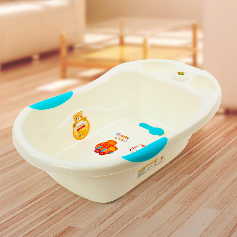 婴儿洗澡盆浴盆宝宝新生儿用品加厚大号可坐躺不可折叠儿童沐浴桶