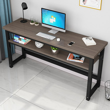 小户电脑桌条桌桌子书桌靠墙办公方形写字双层电脑长条边长方长方
