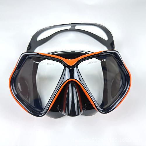 跨境硅胶潜水镜套装潜水面罩呼吸管浮潜套装大框防雾眼镜男女同款