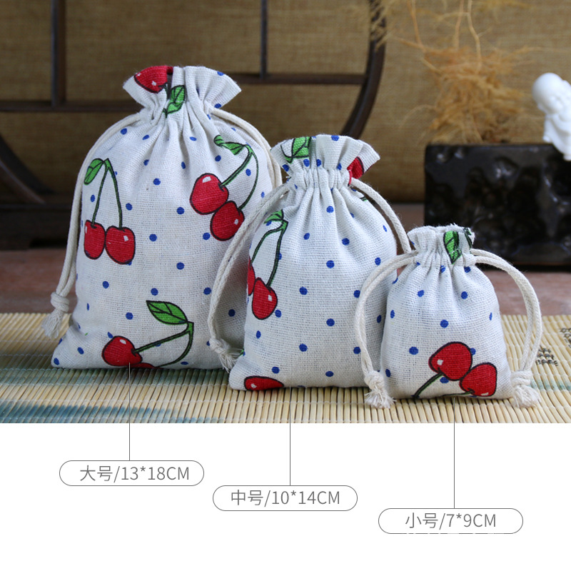 Wholesale Chinese Style Blue and White Sack Empty Perfume Bag Small Cord Bag Ornament Gift Bag Storage Bag