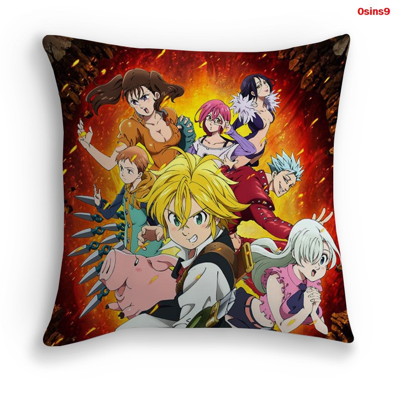 seven deadly sins七大罪 全彩3d数码印花枕套抱枕枕头可定制