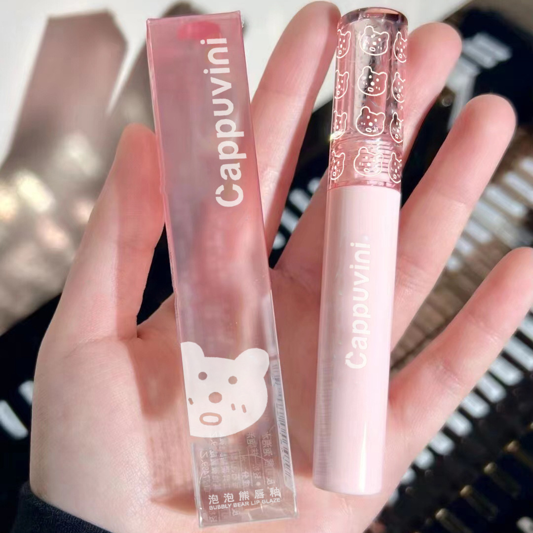 国货彩妆cappuvini卡泡维妮新款泡泡唇釉平价染唇液唇彩水光镜面