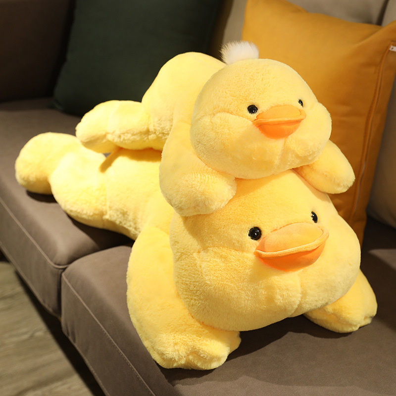 可爱鸭子毛绒玩具网红布娃娃陪睡安抚抱枕女孩送礼物黄鸭玩偶男孩