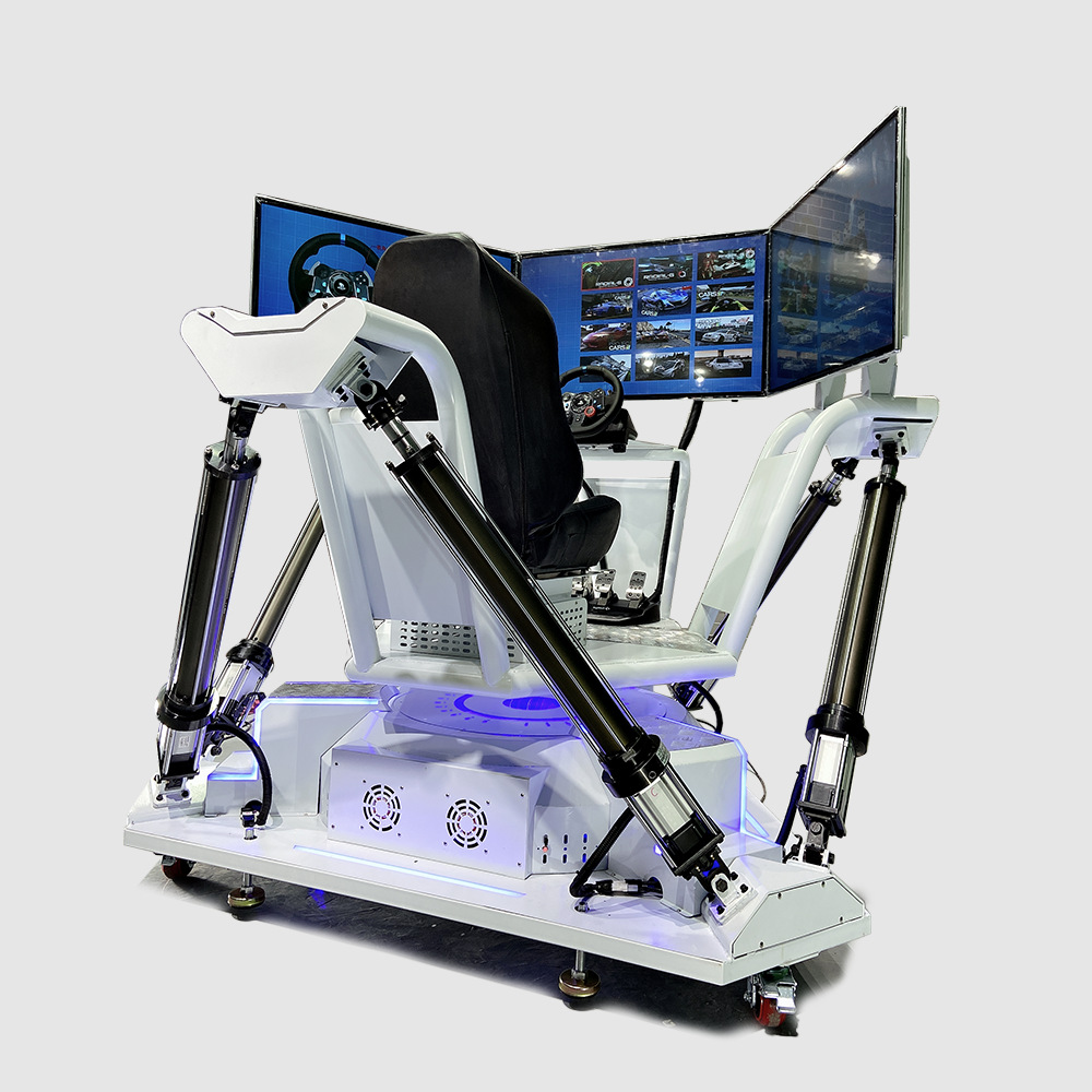 vr设备vr三屏六自由度赛车模拟器vr虚拟现实赛车游戏vr游乐设施