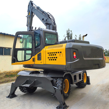 贵州区域供应135全液压轮式挖掘机 胶轮挖掘机 源头实力工厂