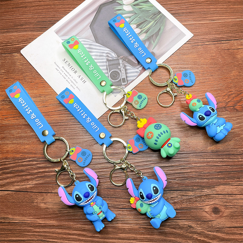 Cartoon Animation Star Baby Cute Key Chain Creative Couple Doll Bag Car Key Pendant Small Gift