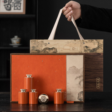 铁罐茶叶包装礼盒空盒18小茶叶罐红茶绿茶龙井碧螺春通用礼盒批发