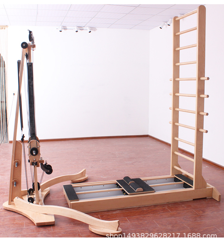 普拉提双向滑轨梯床 双轨核心床 双向滑轨床 禅柔 滑动拉伸架