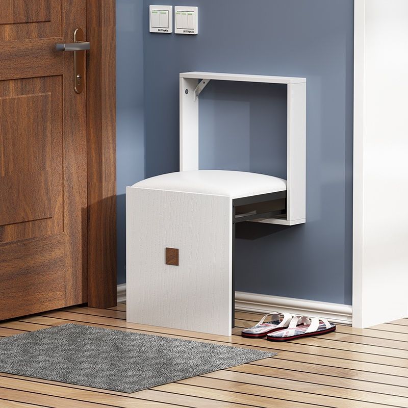 折叠换鞋凳可折叠换凳家用壁挂式椅进门口椅挂墙式脚凳小穿鞋凳子