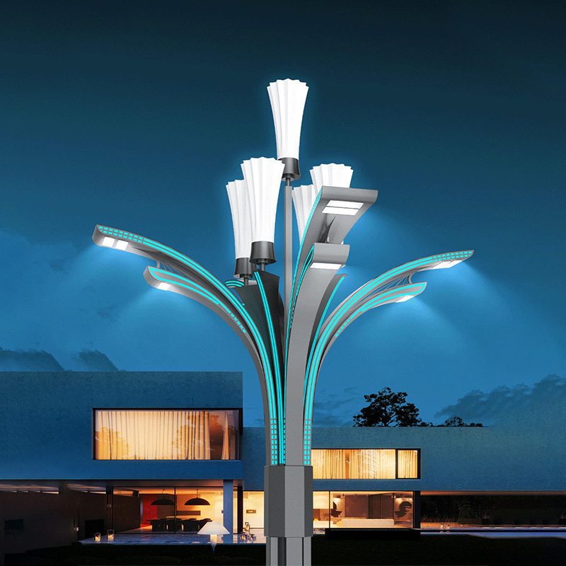 户外广场景观灯智慧路灯双臂庭院组合路灯新造型市政道路文创灯