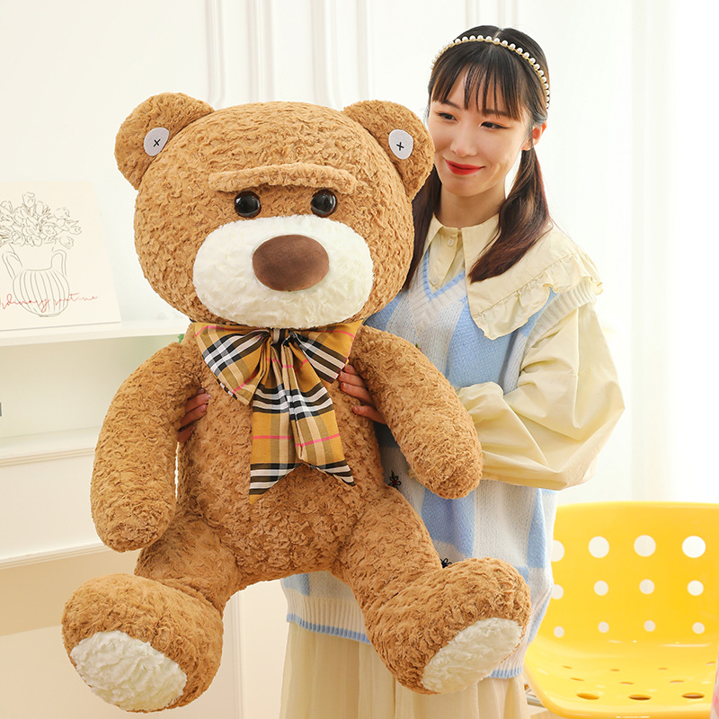 跨境纽扣熊公仔玩偶毛绒玩具大号玩具熊抱着睡觉泰迪熊女生礼物