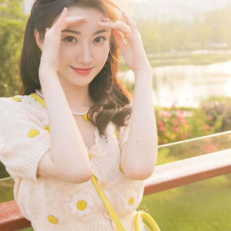 明星花朵镂空上衣