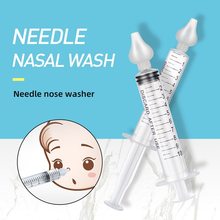 2Pcs 10ML Baby Rhinitis Nasal Washer Baby Nose Clean Needle