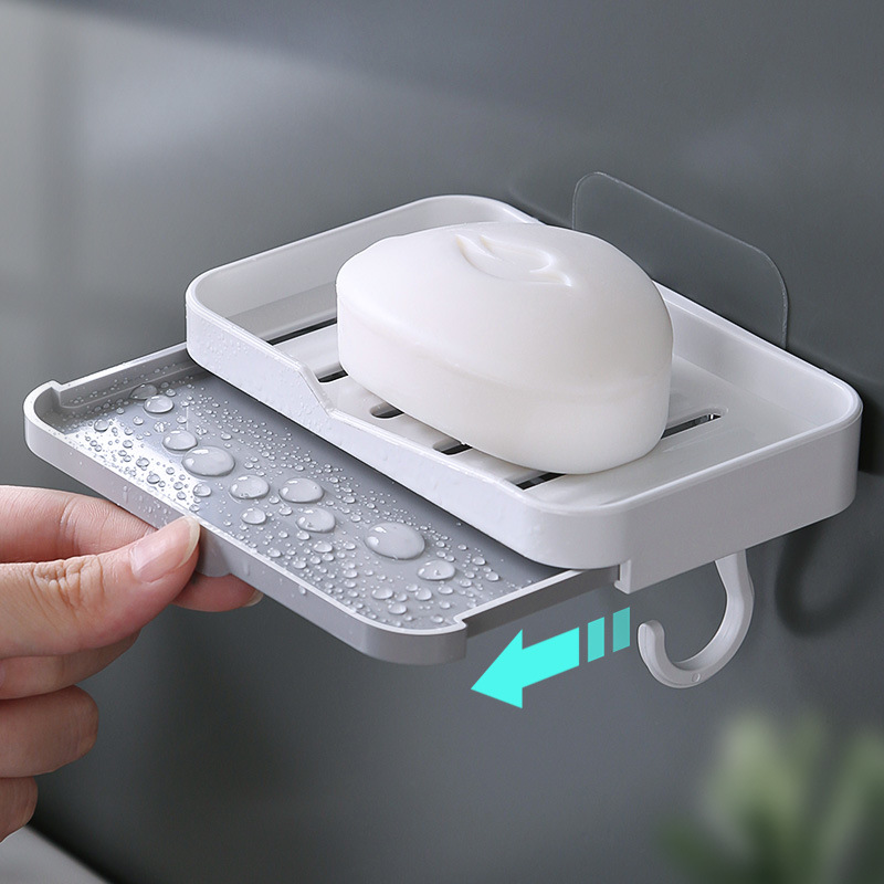 免打孔拖把夹墩布拖把挂钩强力壁挂墙上卫生间扫把固定收纳架