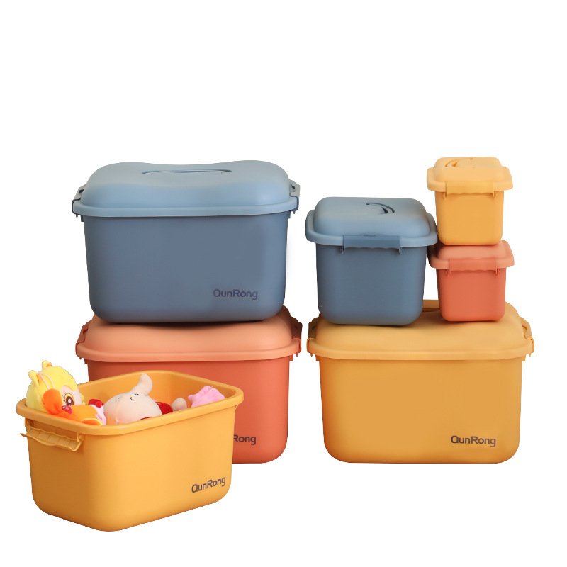 Children's Toy Plastic Storage Box Small Snack Building Blocks Storage Box Clay Magnetic Sheet Organizing Storage Box Wholesale