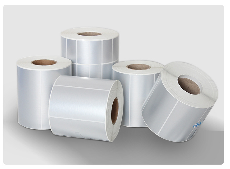 定制卷筒铜版纸不干胶外卖生疏标签打印条码贴纸 卷装不干胶标签