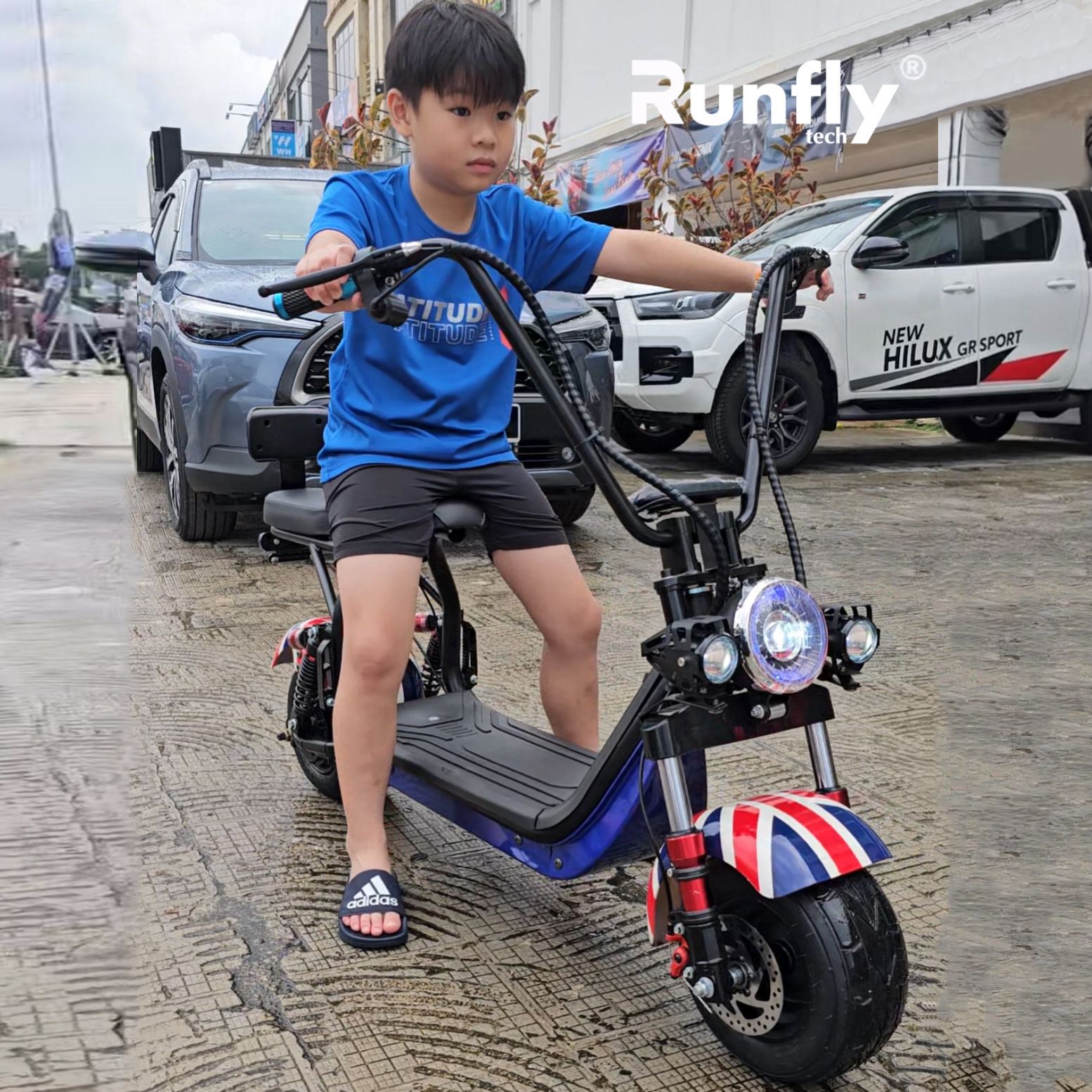 宽胎迷你学生电瓶车代步车哈雷车电动车citycoco motorcycle bike