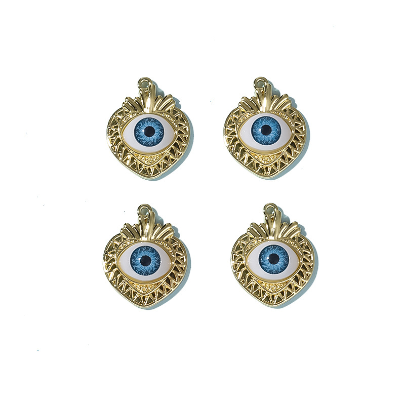 European and American Fashion Hot Love Devil's Eye Pendant Personality Alloy Pendant DIY Ornament Factory Direct Sales