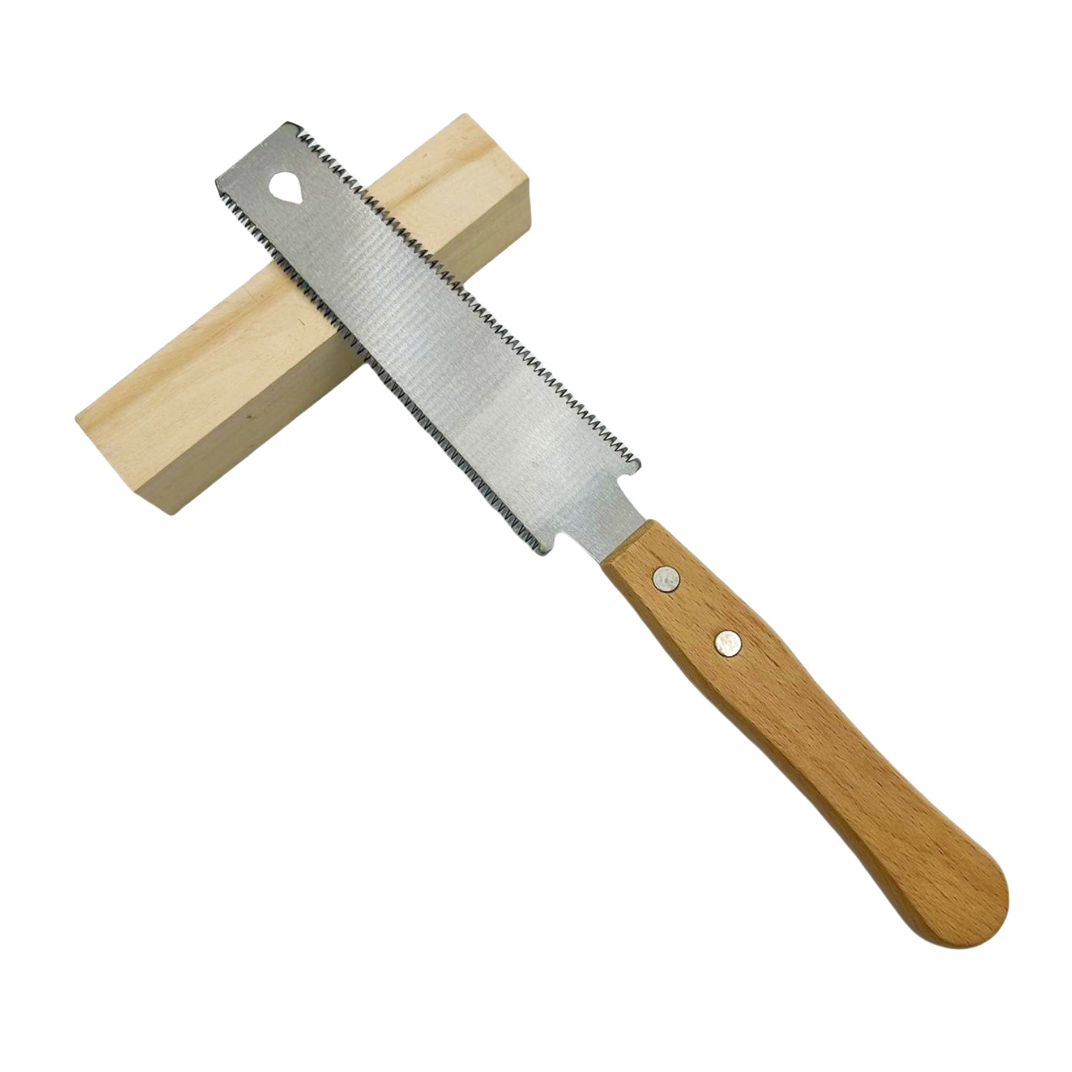 6英寸日式双面推拉锯手工锯diy木工榫锯细齿榉木手柄日式锯