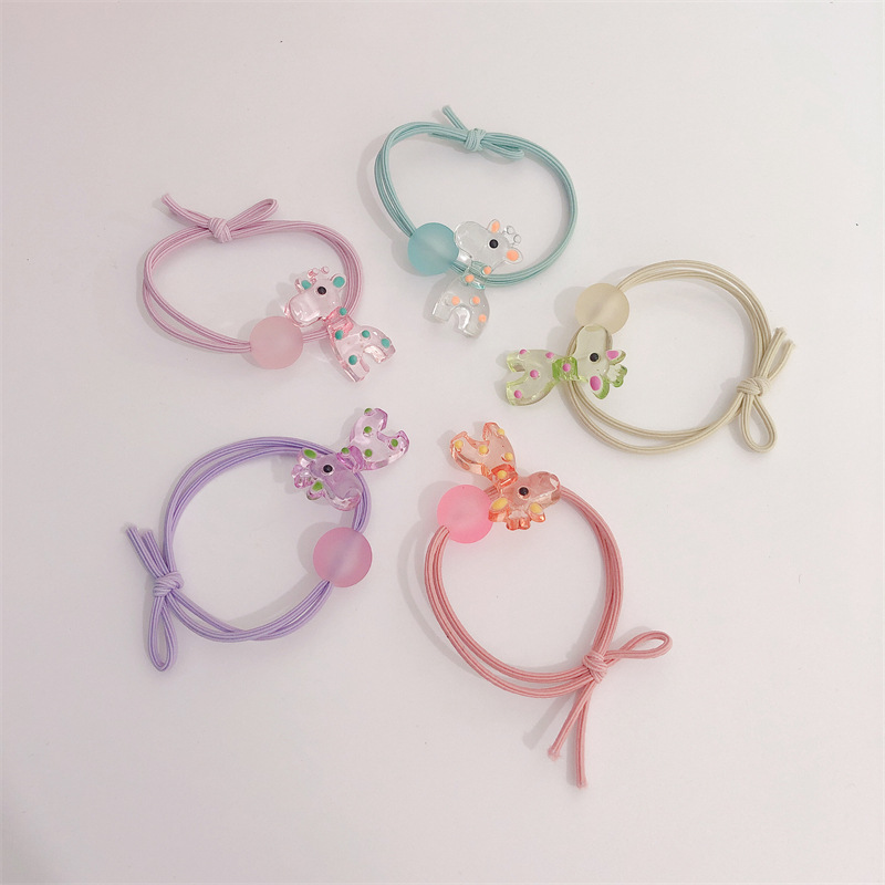 小清新卡通小发圈塑料简约头绳韩版女孩马尾皮筋扎头发用一件代发