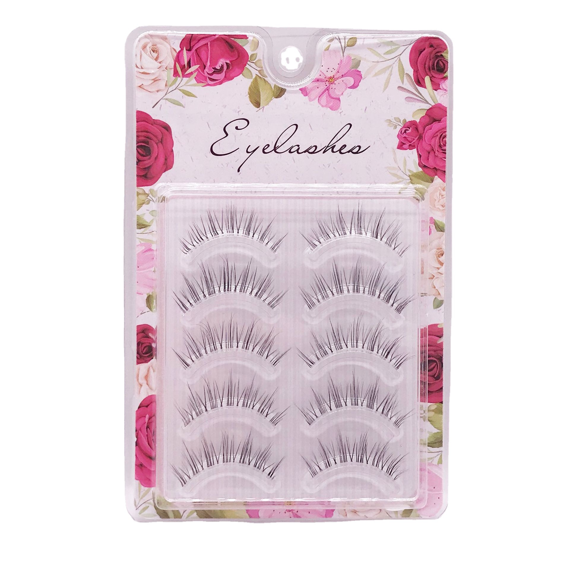 Factory Wholesale Sheer Root Sharpened False Eyelashes 5 Pairs Comfortable and Easy to Wear More than Eyelash in Stock