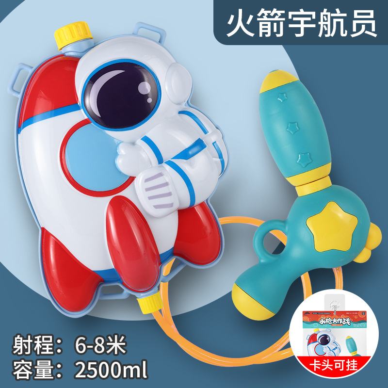 Children's backpack water gun toys large capacity water boys and girls summer splashing beach water festival manufacturers wholesale 426 details Picture
