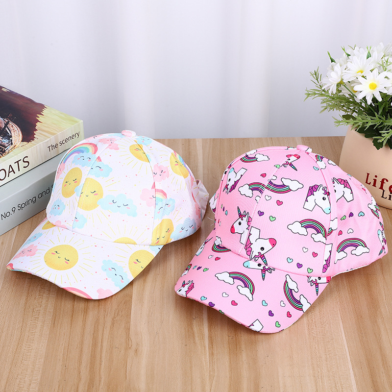 Factory Direct Supply for Newcomers Children Hat New Children's Baseball Cap Boys and Girls Sun Protection Sun Hat Baby Peaked Cap