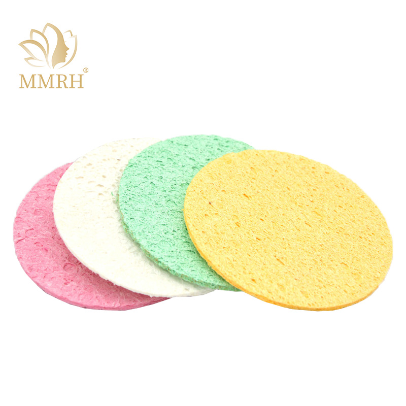 SOURCE Manufacturer Spong Mop Facial Cleaning Puff Natural Degradable Cellulose Sponge Soft Face Washing Puff Compressed Dish Cotton
