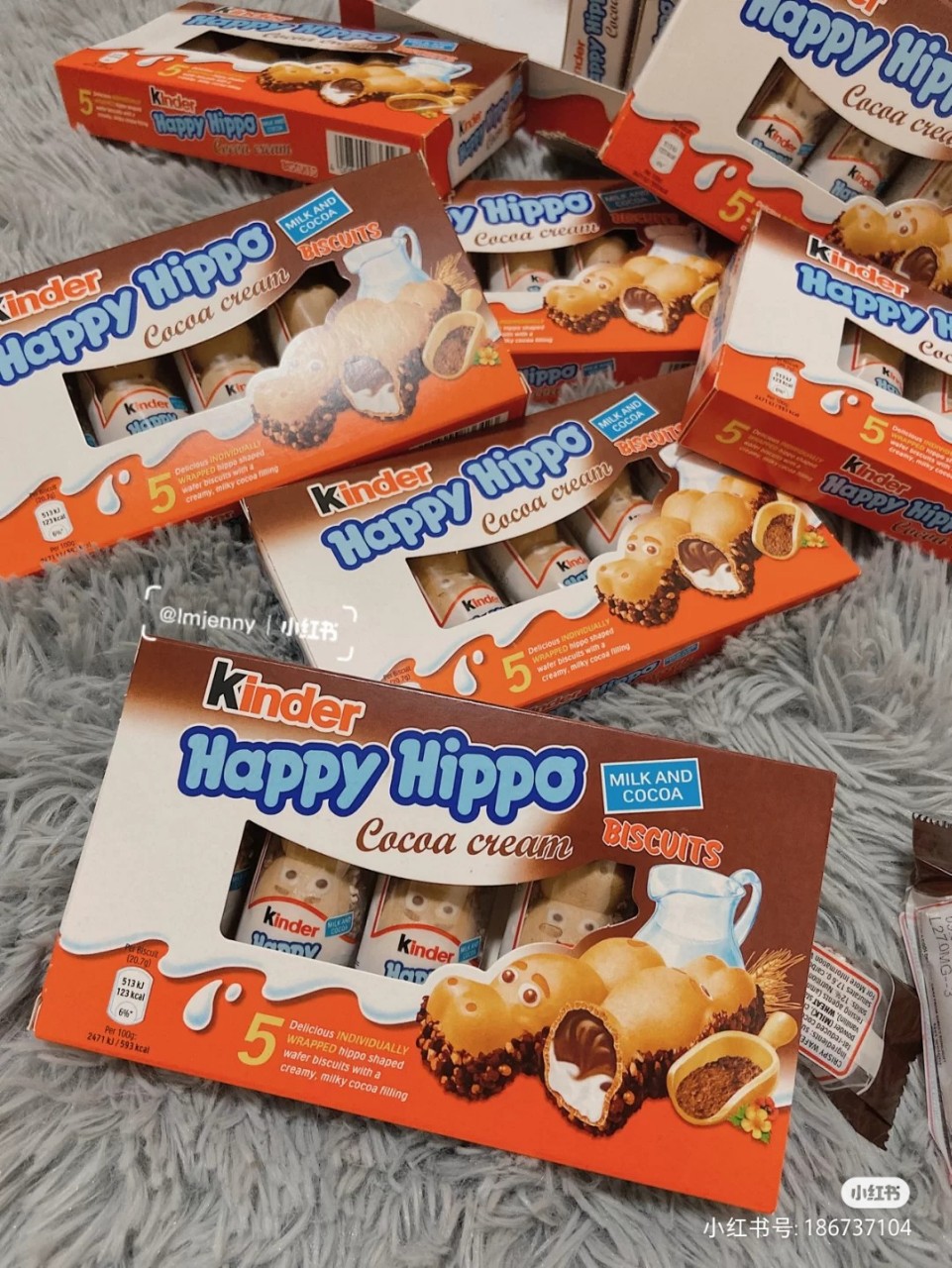 健达河马巧克力103.5g*10小盒