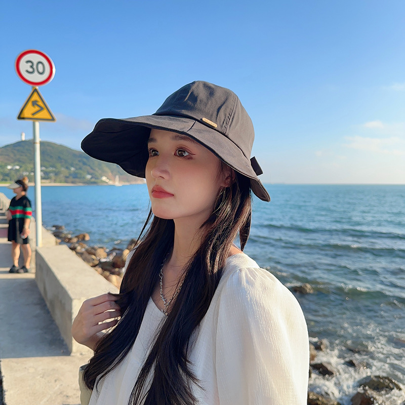 Sun Hat Female 2023 New Sun Protection Hat UV Protection Summer Cover Face Cycling Sun Hat Ladies Bucket Hat