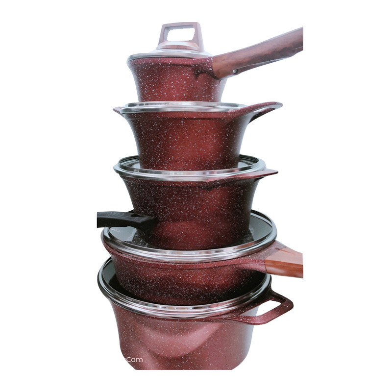 10 Pieces Suit Marble Soup Pot Medical Stone Multi-Function Pot Pan Frying Activity Gift Pot Manufacturer