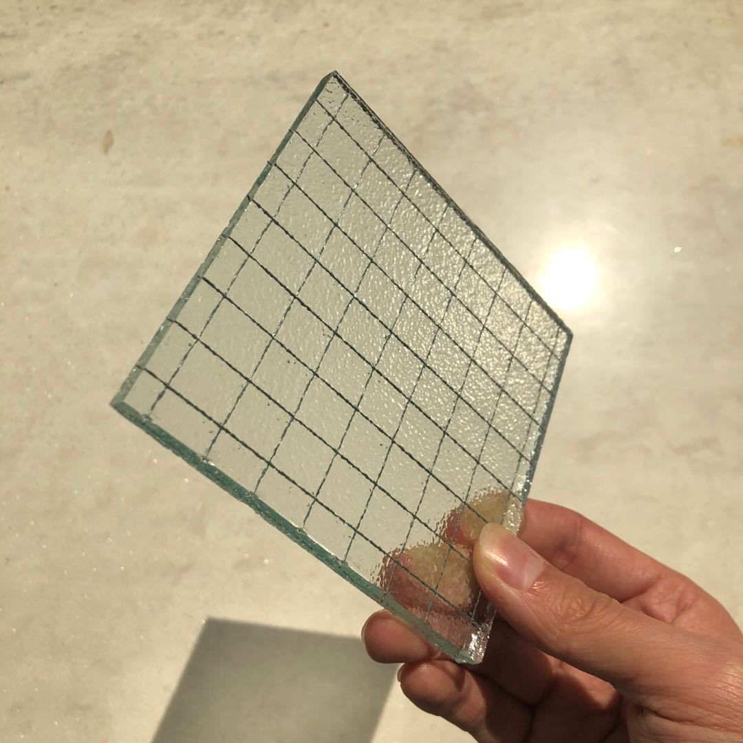 艺术夹丝玻璃 夹胶夹金属丝玻璃加工定制