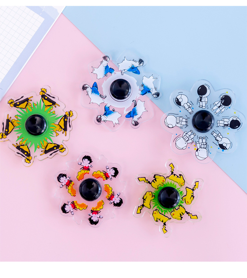 指尖奔跑陀螺抖音同款动漫动画特效动感旋转会动效果手指陀螺批发