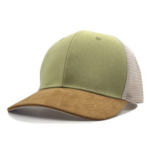 亚马逊爆款夏季网帽男士帽子女透气防晒棒球帽欧美嘻哈帽光板网帽