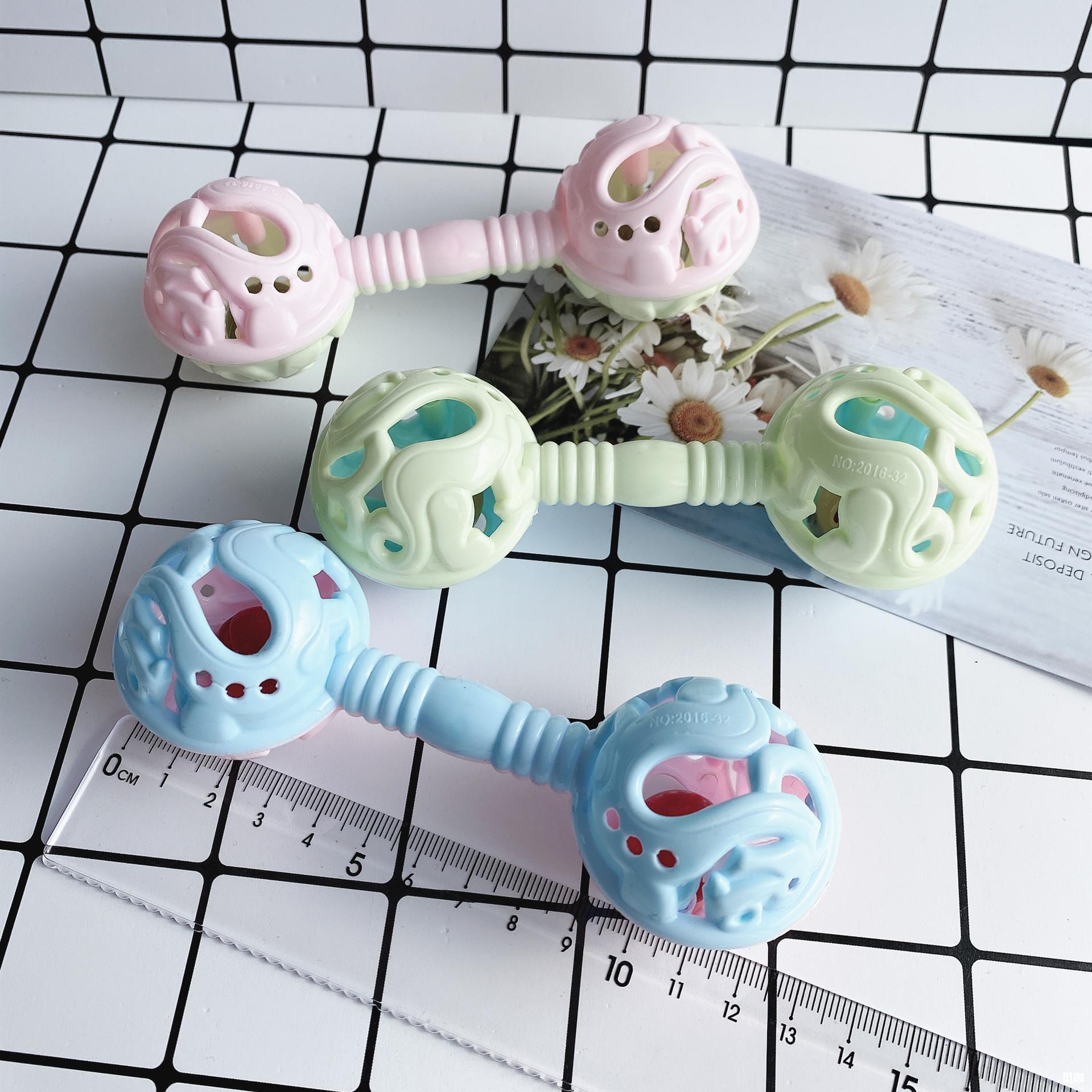 双头手握式摇铃 婴儿摇铃玩具